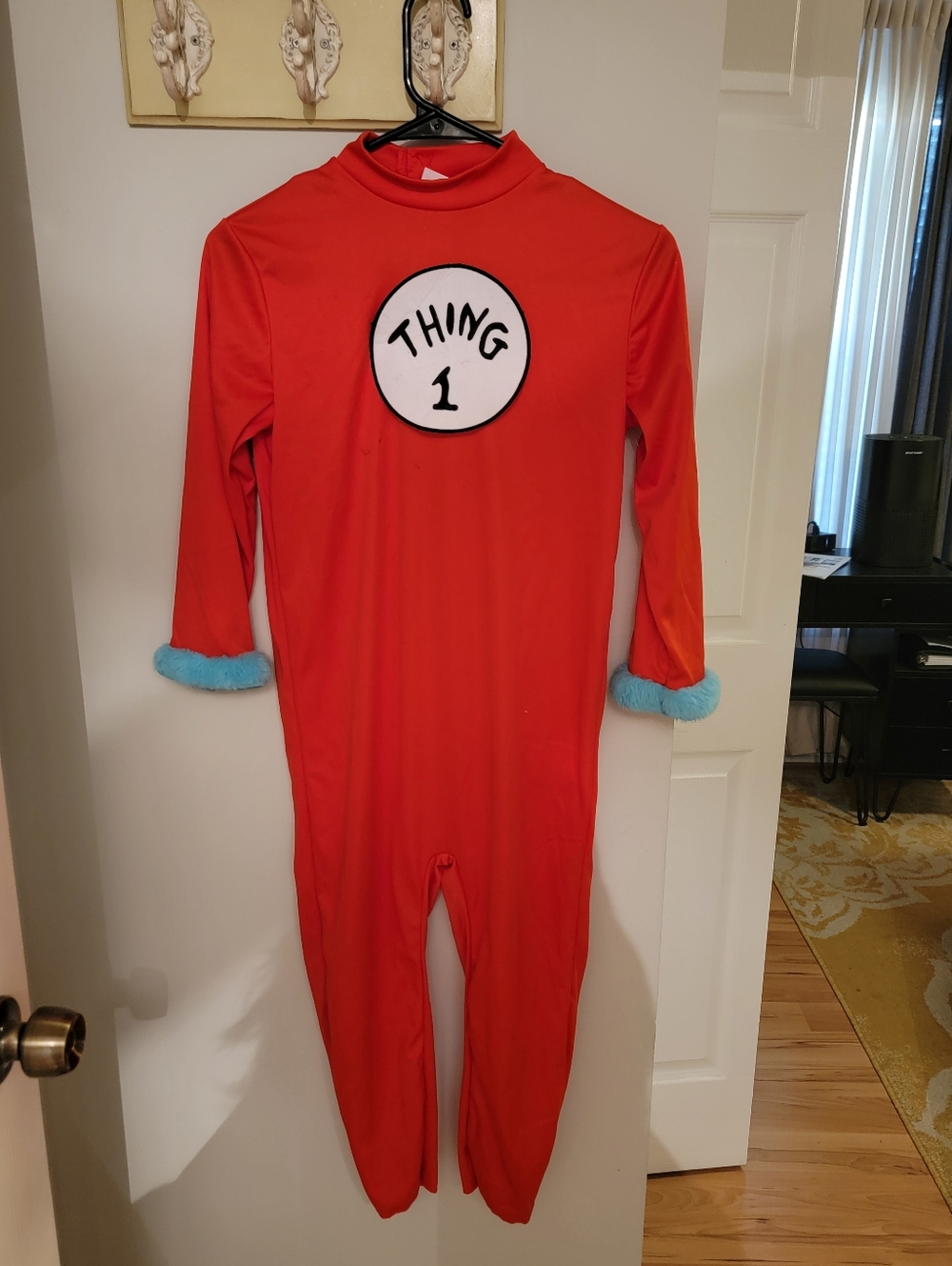 Thing 1 Kids One-Piece Costume - Red with Blue Trim